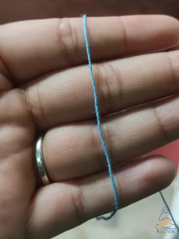 Rohstoffe - Baumwollstärke 2/10 gebleicht - Rochak handgestrickt