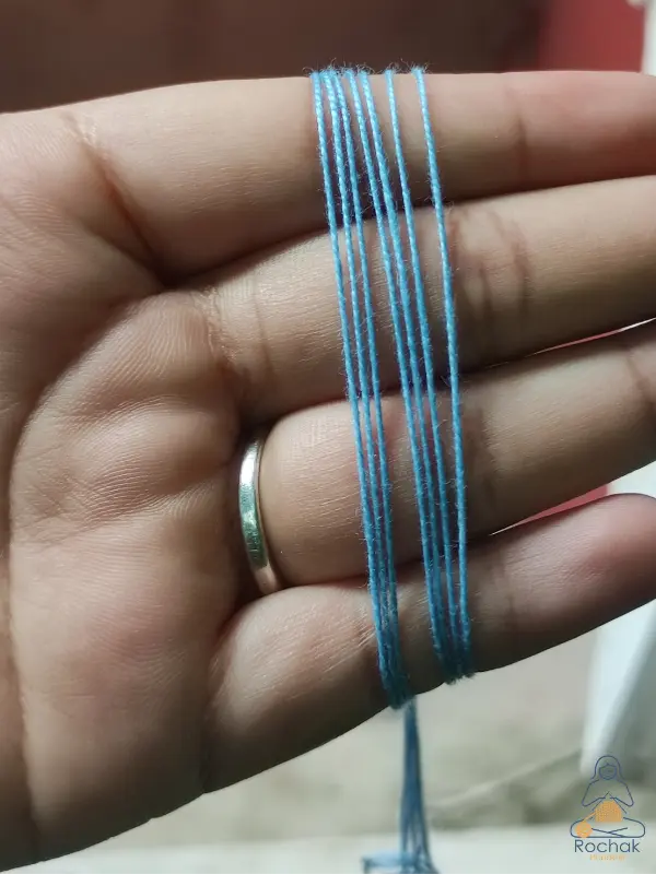 Rohstoffe - Baumwollstärke 2/10 gebleicht - Rochak handgestrickt