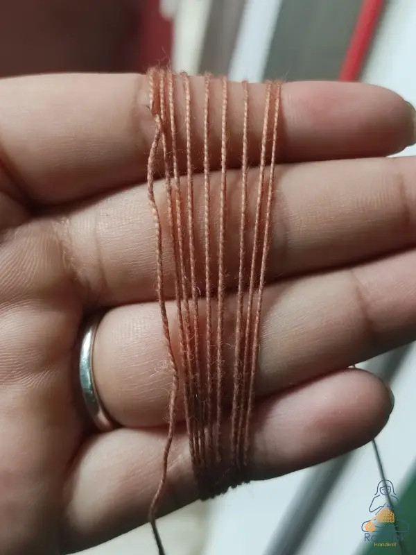 Rohstoffe - Baumwollstärke 2/10 gebleicht - Rochak handgestrickt