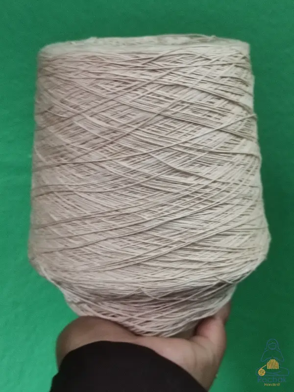 Rohstoffe - Baumwollstärke 2/10 gebleicht - Rochak handgestrickt