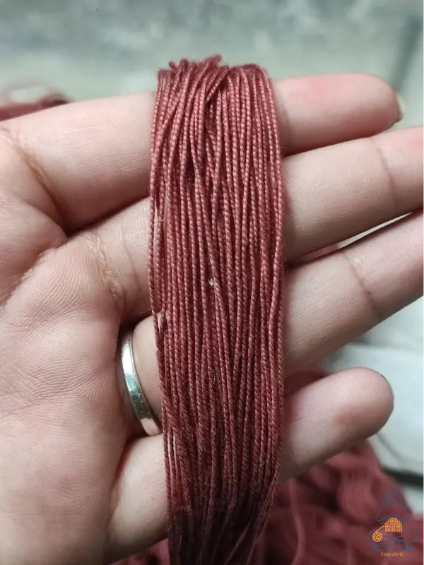 Rohstoffe - Baumwollstärke 2/10 gebleicht - Rochak handgestrickt