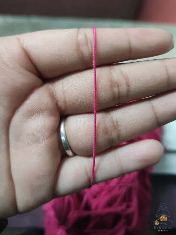 Rohstoffe - Baumwollstärke 2/10 gebleicht - Rochak handgestrickt