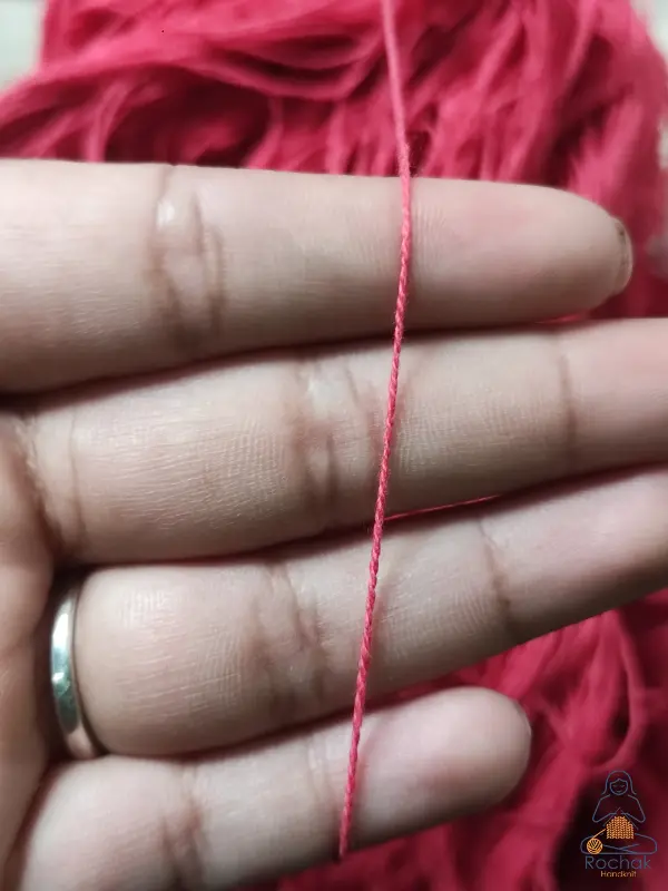 Rohstoffe - Baumwollstärke 2/10 gebleicht - Rochak handgestrickt