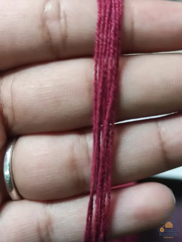 Rohstoffe - Baumwollstärke 2/10 gebleicht - Rochak handgestrickt
