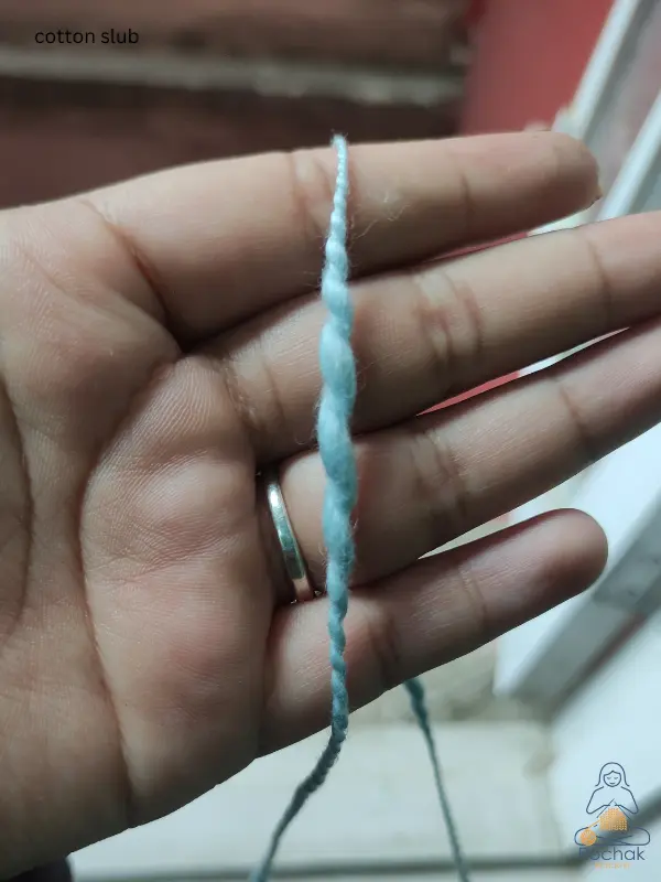 Rohstoffe – Baumwoll-Flammengarn – handgestrickt von Rochak