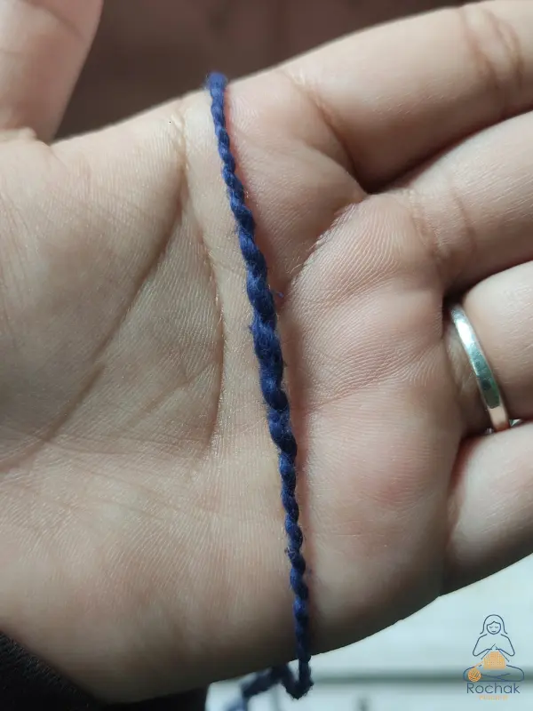 Rohstoffe – Baumwoll-Flammengarn – handgestrickt von Rochak