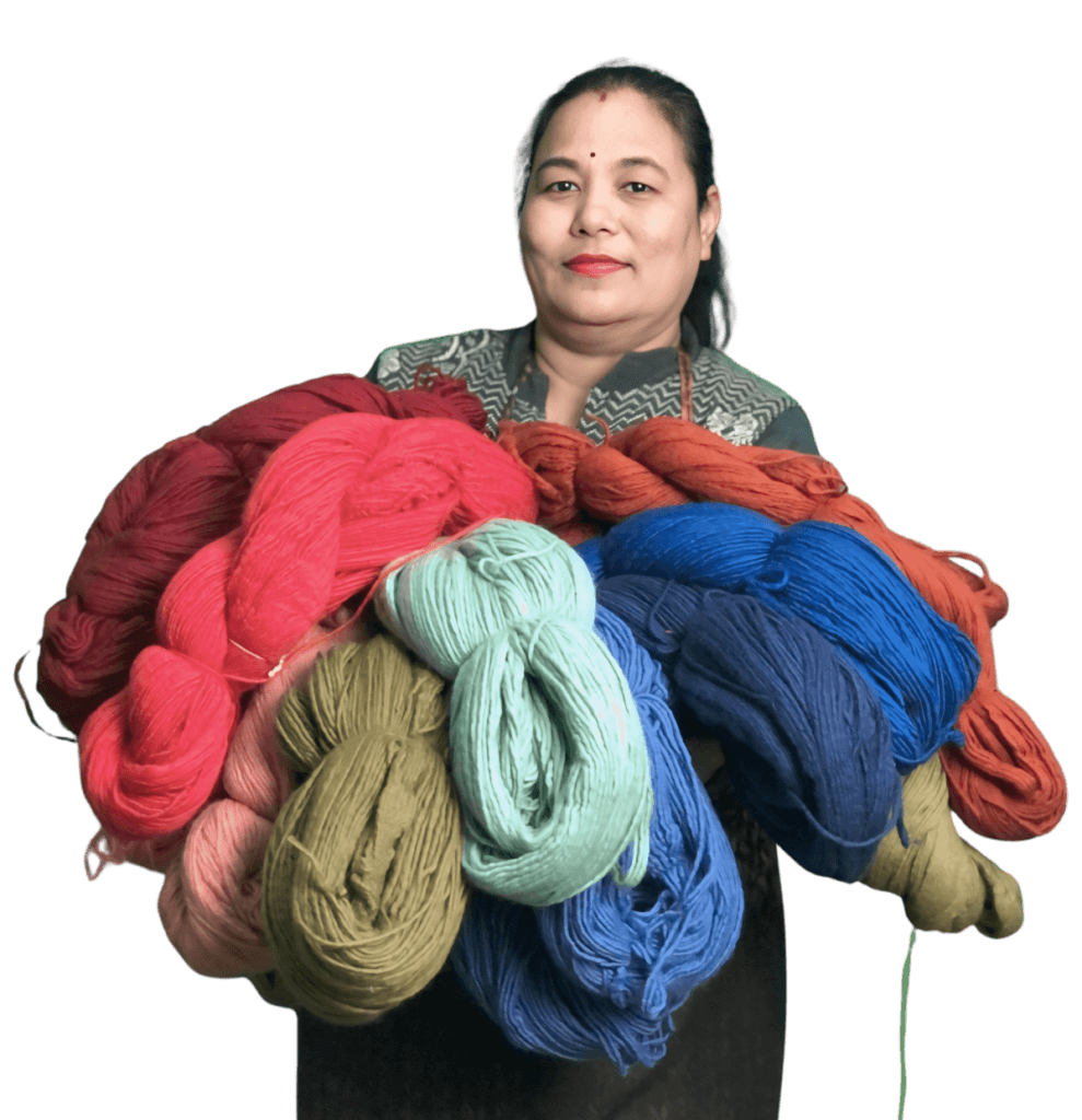 Beautiful colors of Merino wool at Rochak Handknit