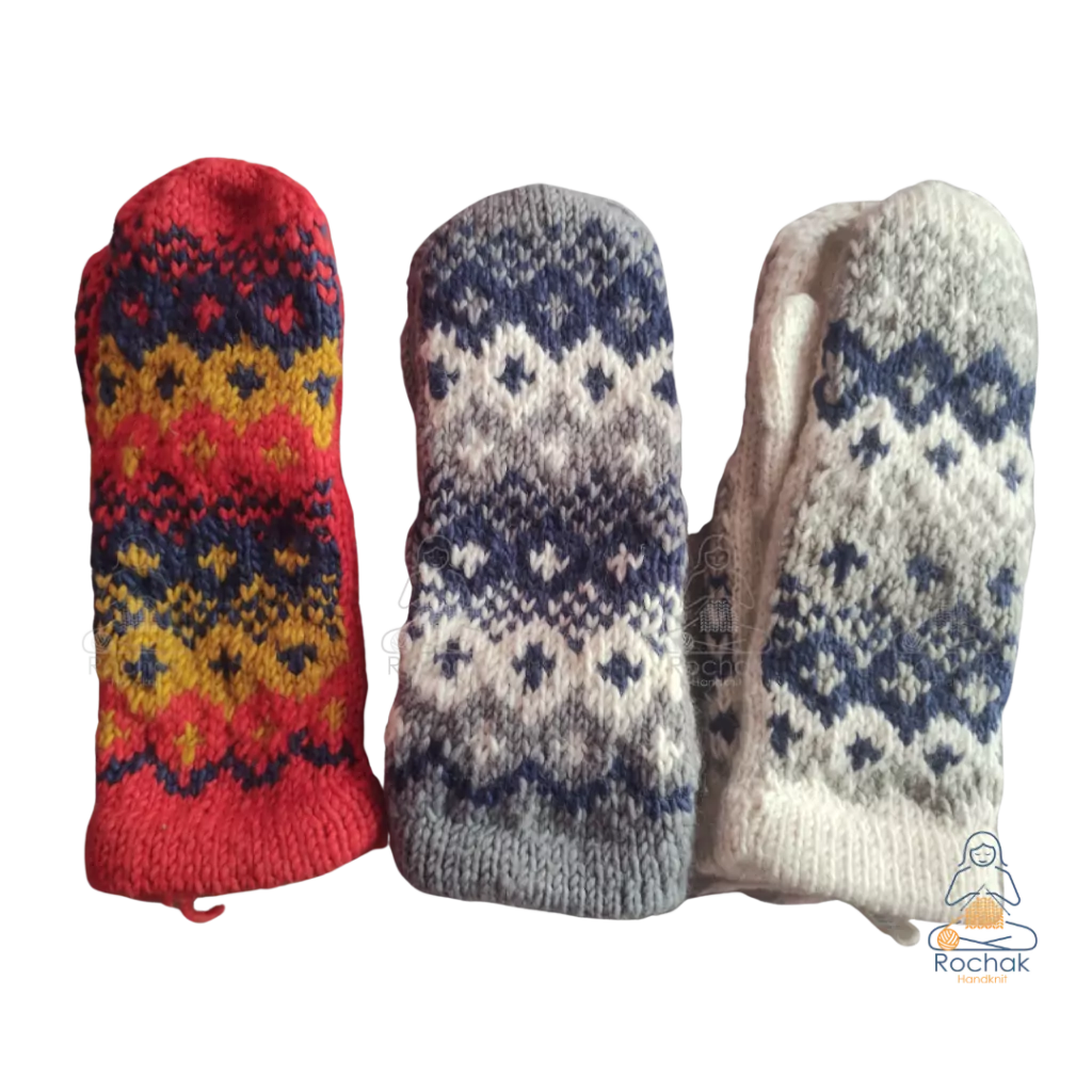 Explore the Versatile Range of Handmade Knitwear Products 4 Handknitted Merino Mittens