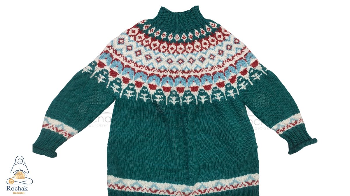 Maglione Merino lavorato a mano realizzato da Rochak handknit-1