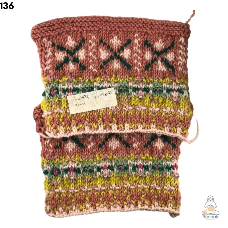 Intricate Pattern from Merino yarn Rochak Handknit