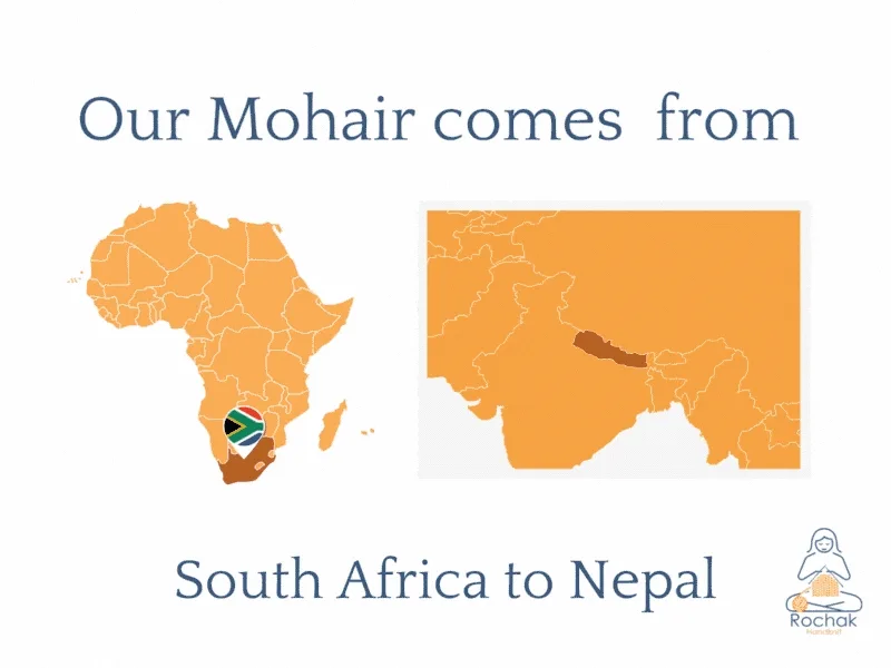 Materie prime Da dove proviene il nostro filato (IL NOSTRO MOHAIR PROVIENE DAL SUD AFRICA AL NEPAL)