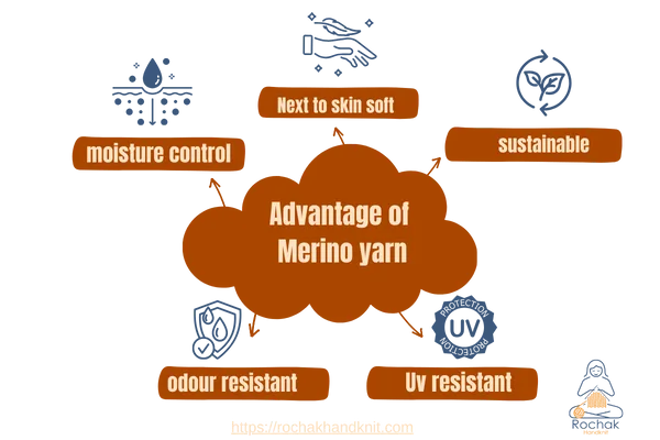 Raw materials Advantages of Merino wool -Rochak Handknit